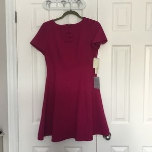 NWT Eliza J Fit & Flare Magenta dress size 10P petite